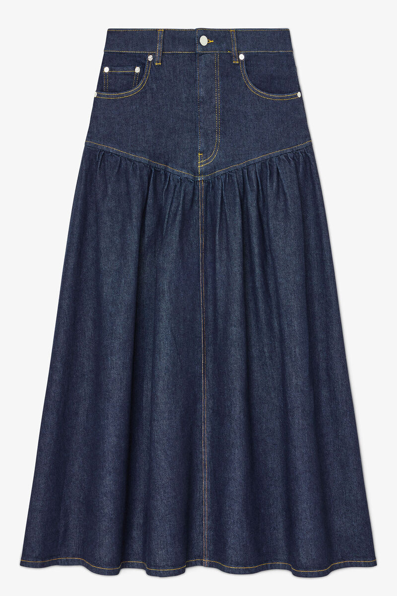 Saia em Denim Elástico