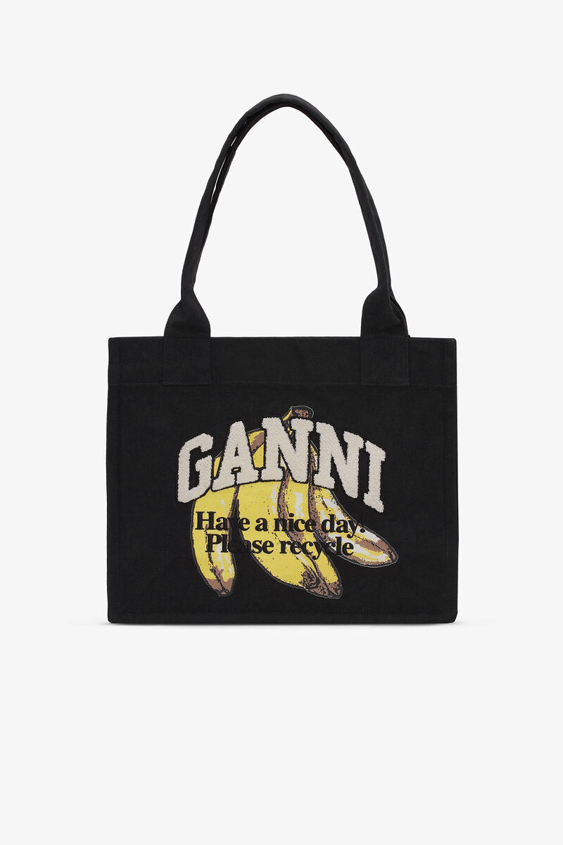 Bolsa Tote Grande Black Banana