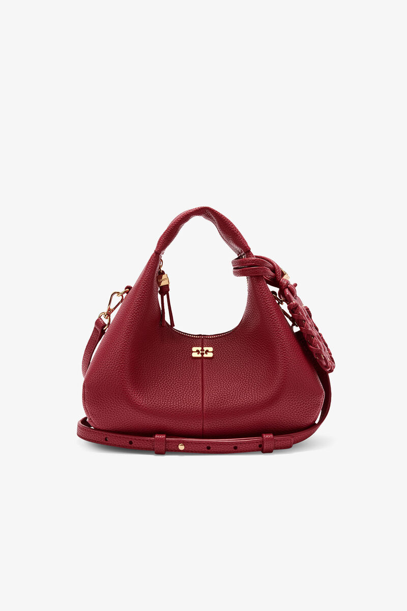 Bolsa Mini Hobo com Textura