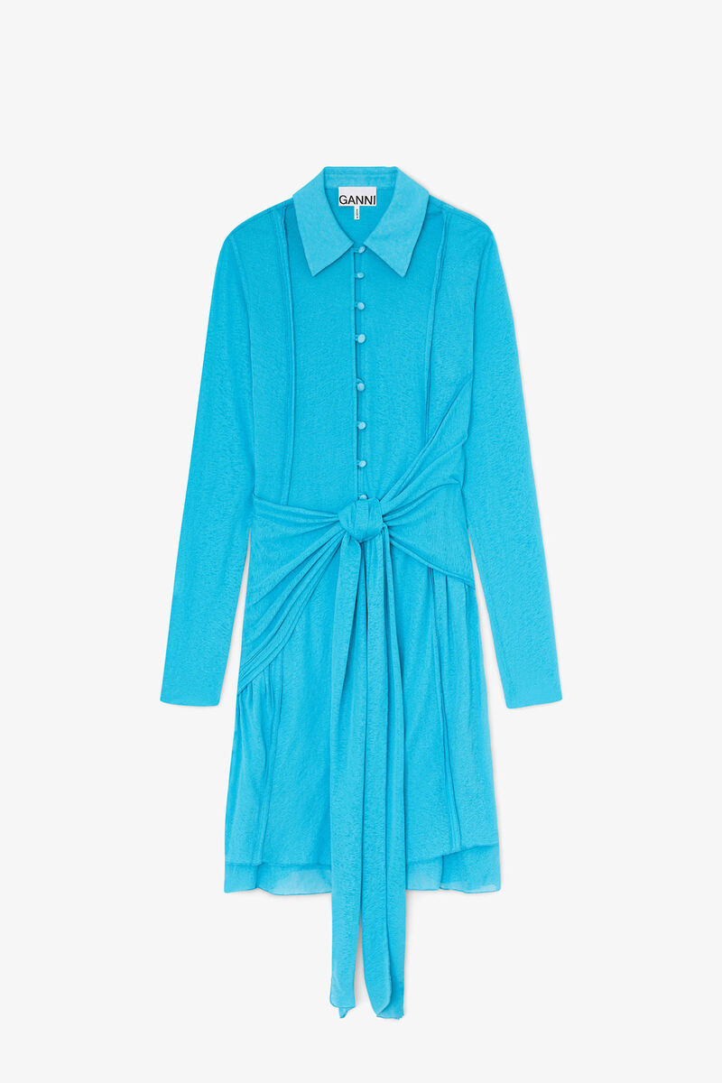 Vestido Curto em Malha Marrom