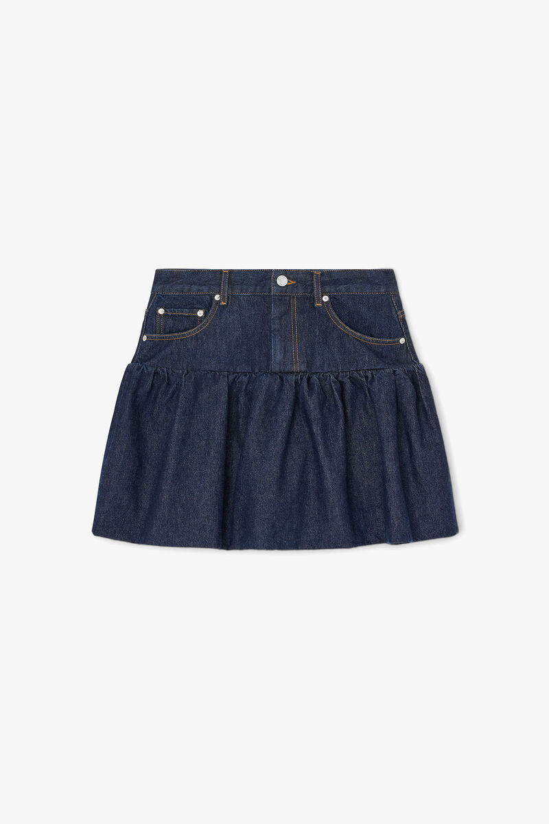 Saia em Denim Lavado