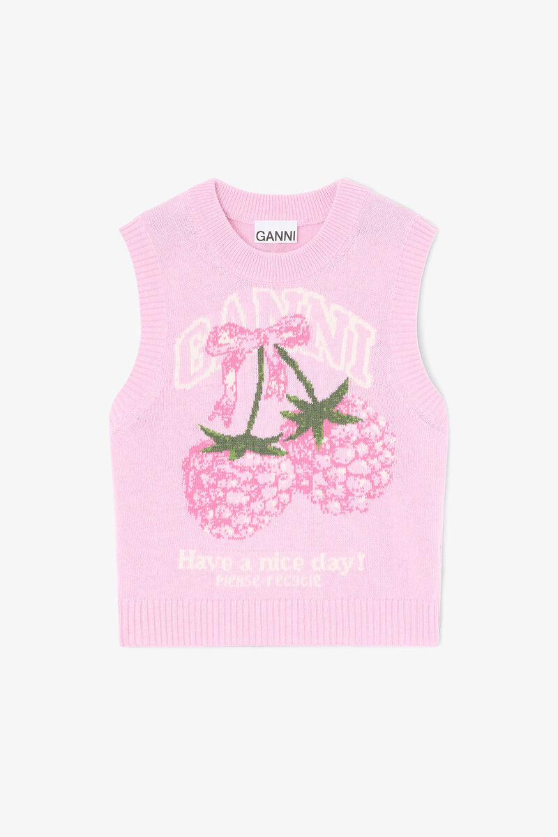 Vest de Lã com Estampa Gráfica