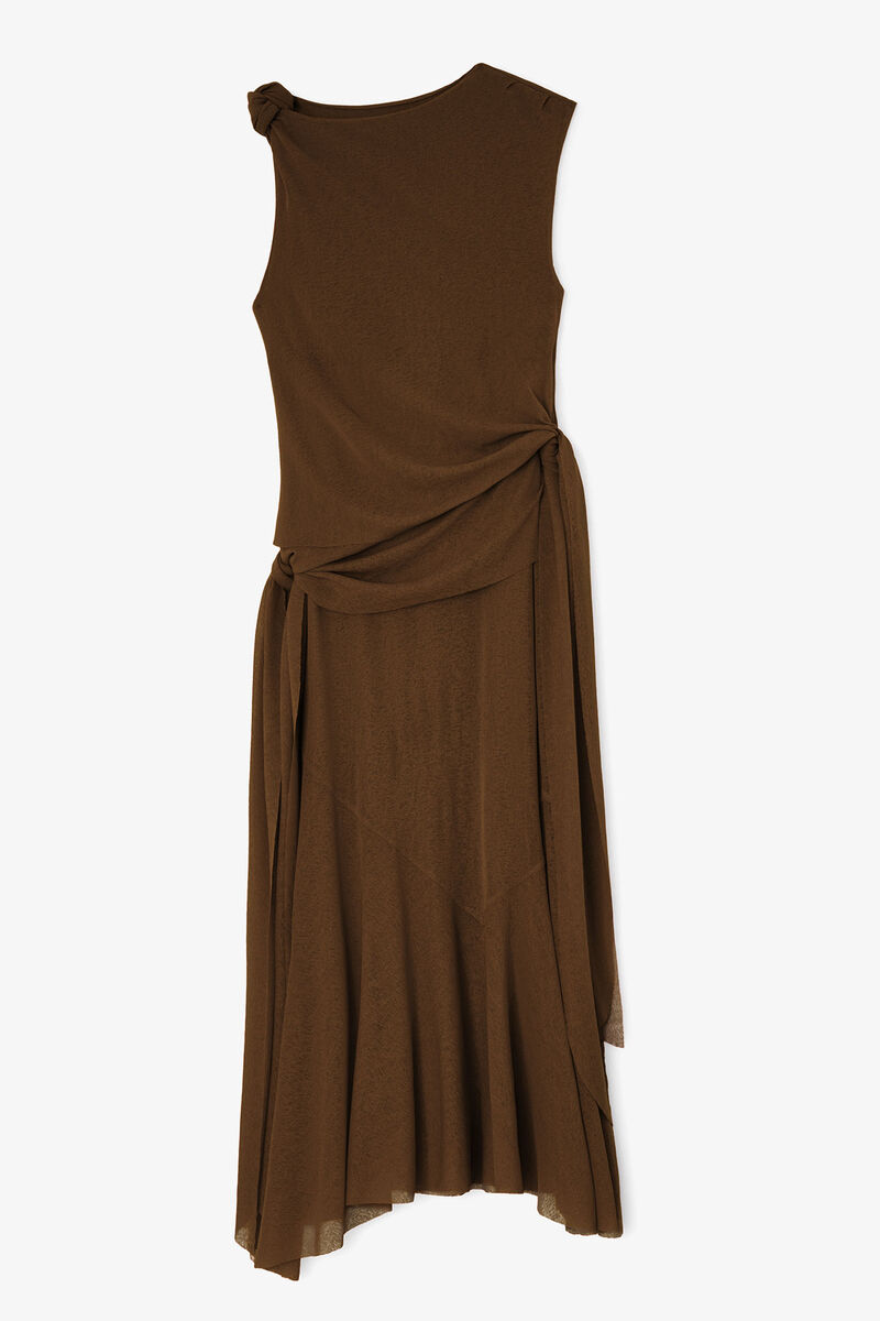 Vestido Longo em Malha Marl