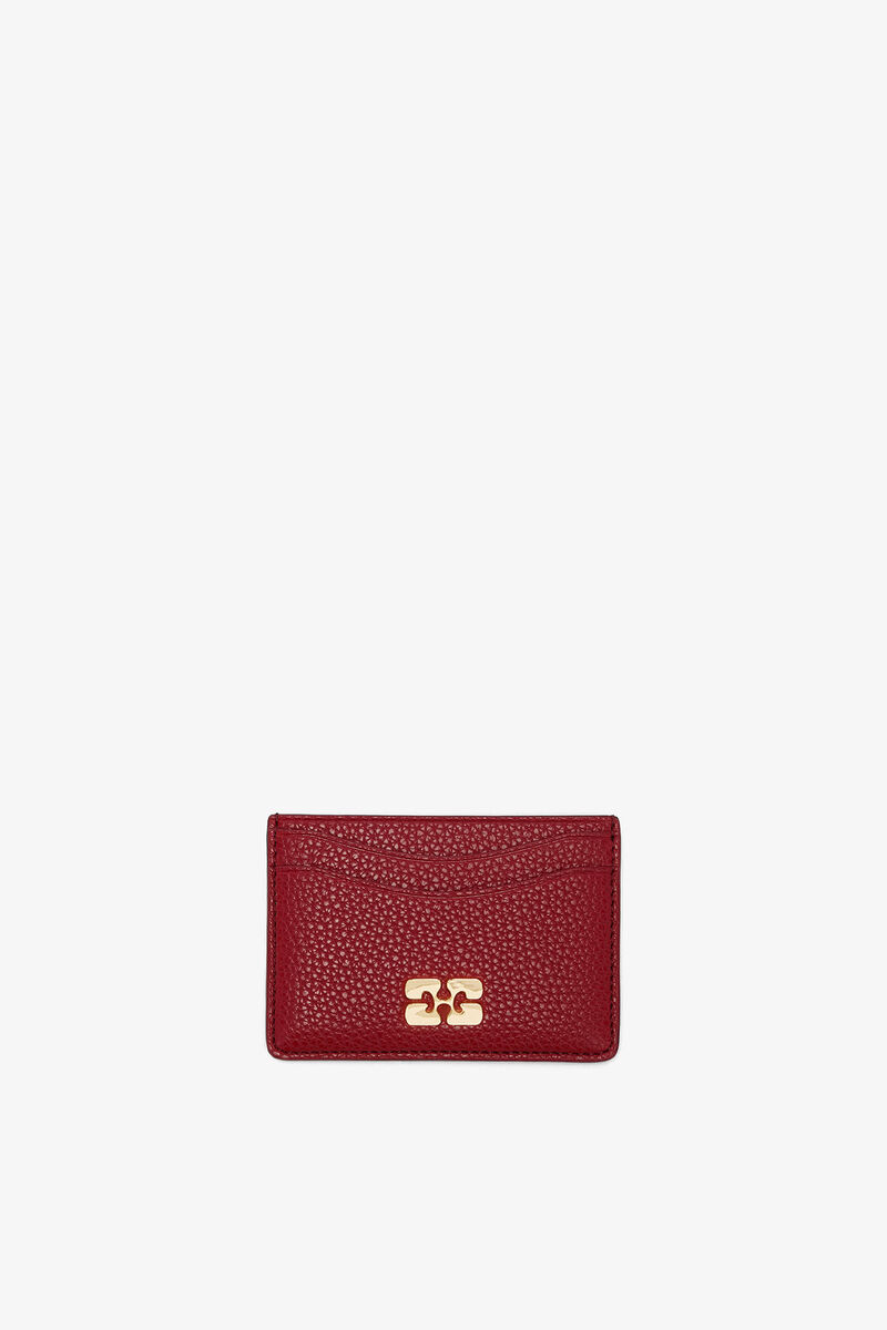 Bou Porta-cartões em Vermelho Granulado