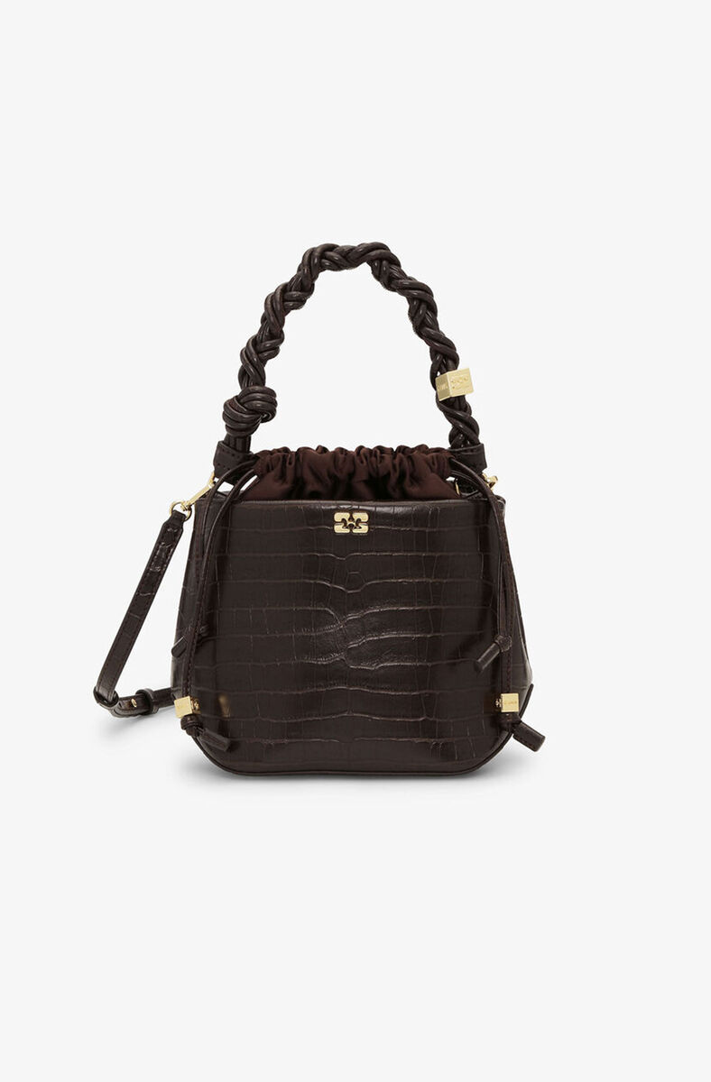 Bolsa de Mochila Croco Marrom