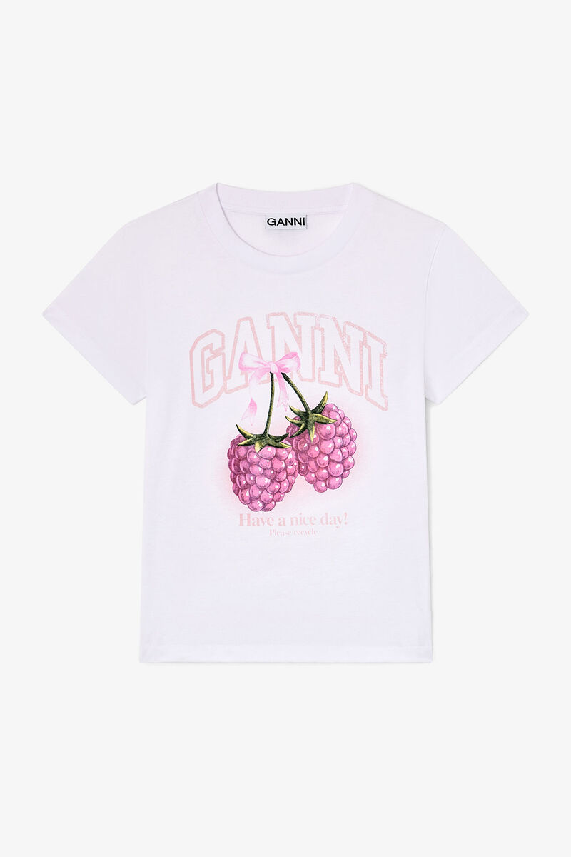 Camiseta Baby Fit com Framboesa
