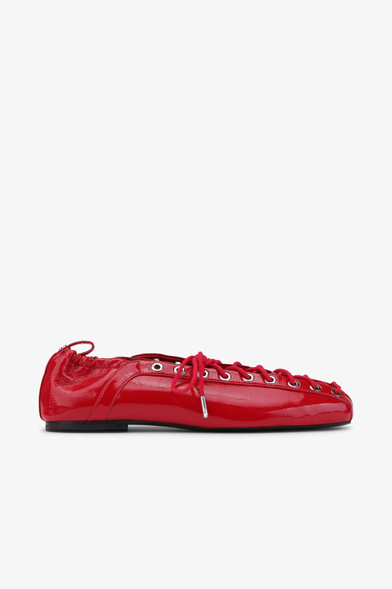 Ballets de Cadarço em Vermelho