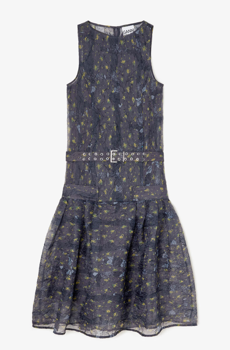 Vestido em Organza Shibori