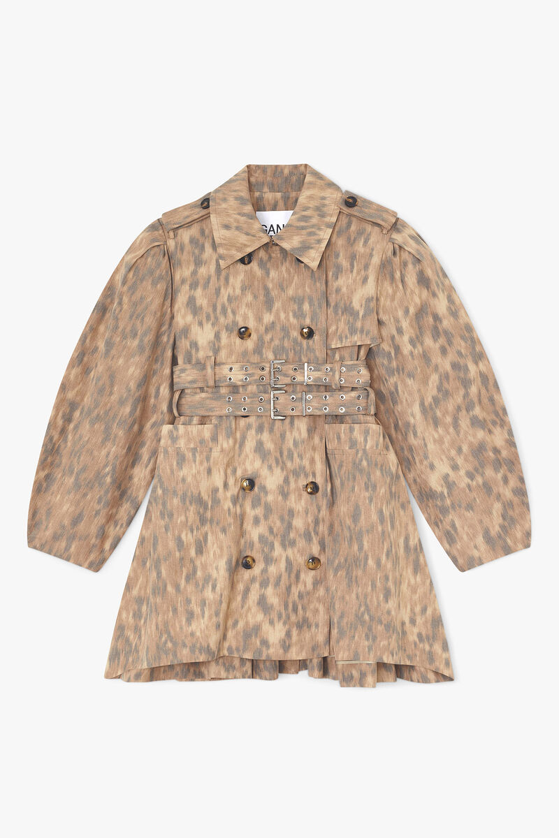 Trench em Algodão Estampado