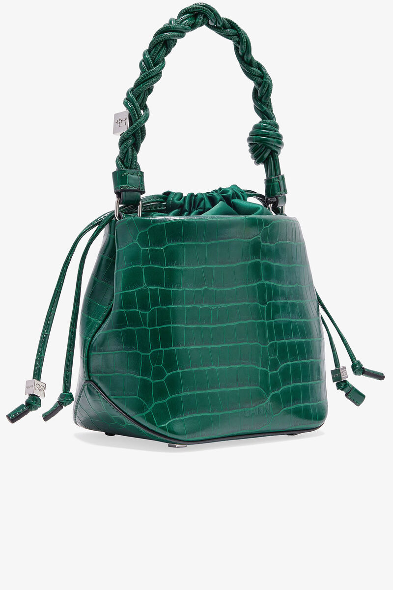 Bolsa de Mão Bou Croco Patent Verde