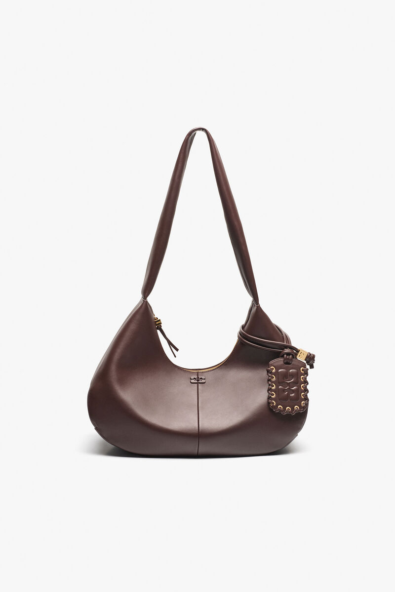 Bolsa Hobo Média Marrom