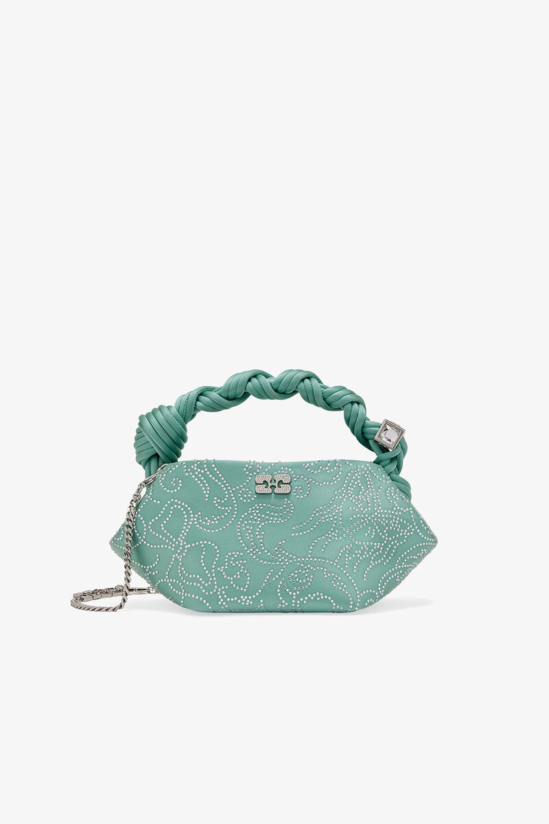 Bolsa Mini Green Rhinestone