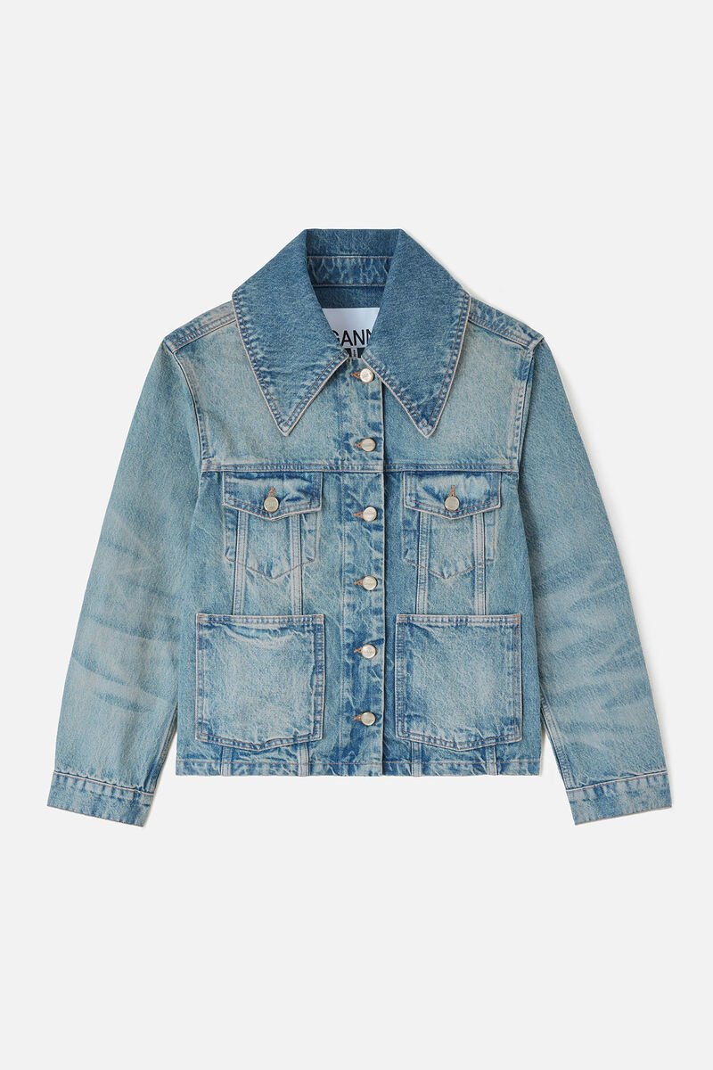 Jaqueta de Denim Rígido