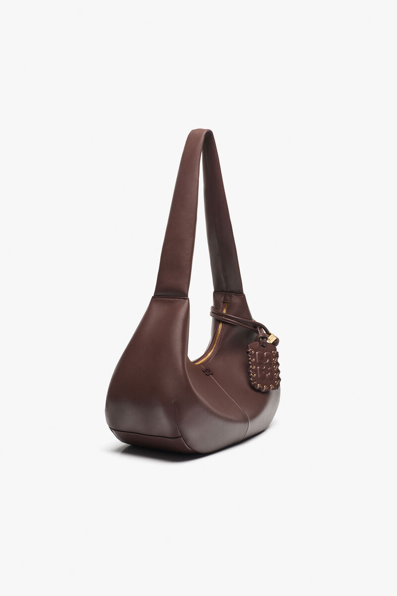 Bolsa Hobo Média Marrom