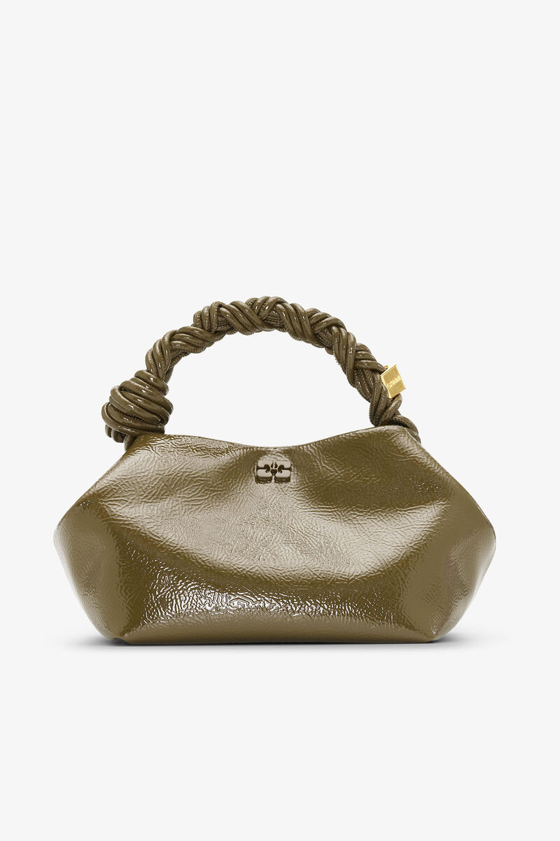 Bolsa Pequena Bou em Verde Azeitona com Patente