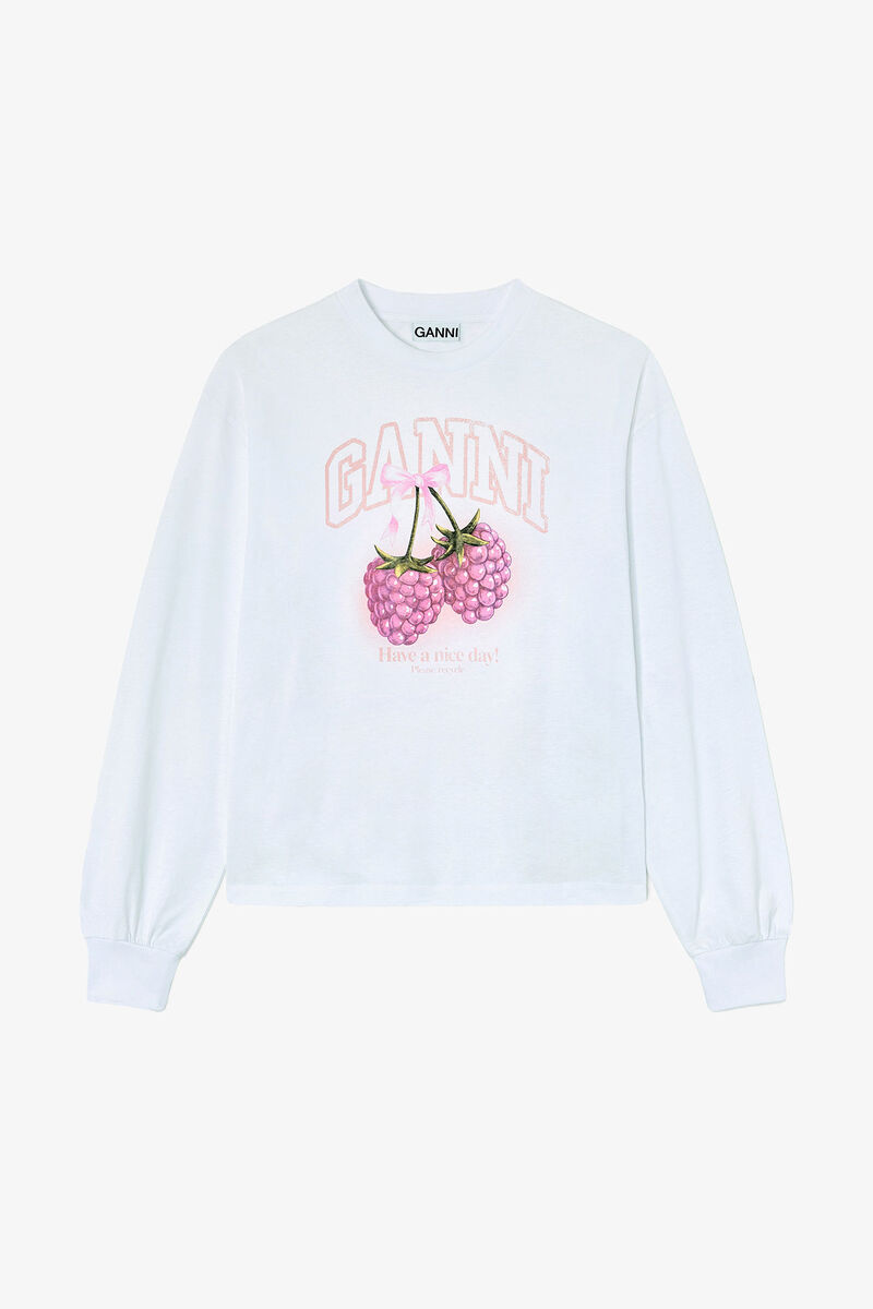 Camiseta de manga comprida com Framboesas
