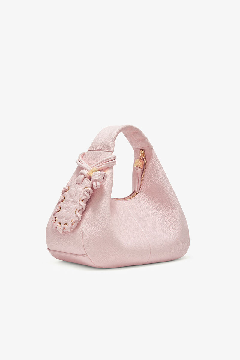 Bolsa Mini Hobo com Textura