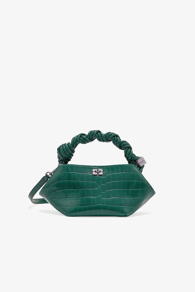 Bolsa Mini Croco Patent Verde