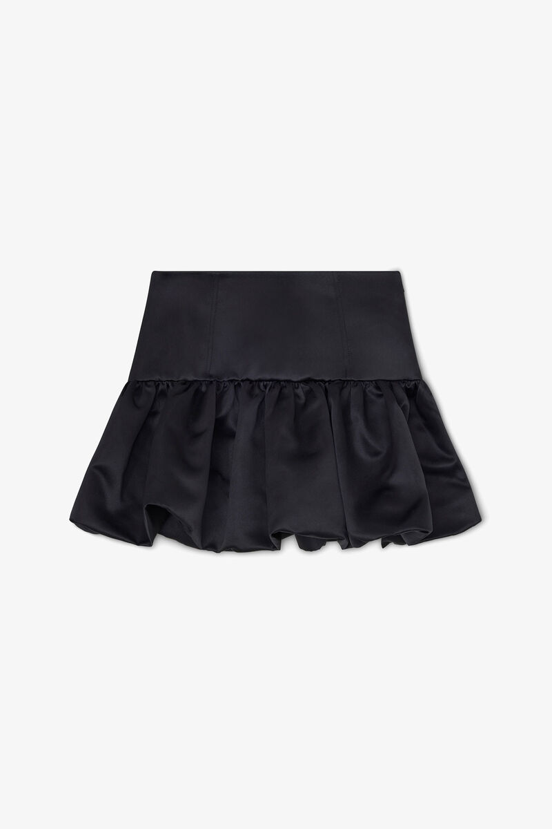 Saia em Satin Preto