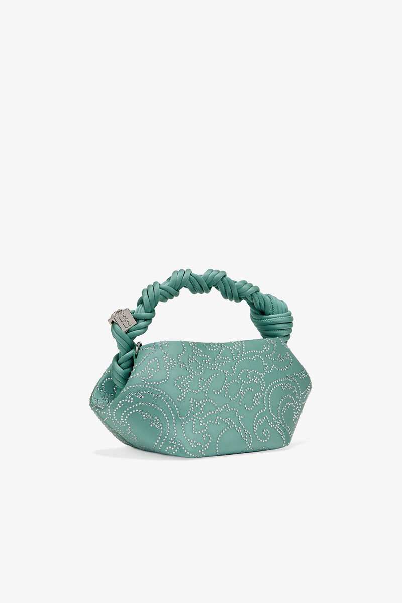 Bolsa Mini Green Rhinestone