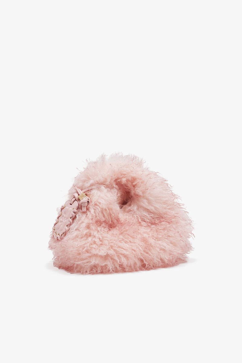 Bolsa Mini Hobo de Roupas Rosa