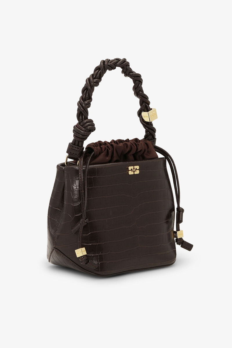 Bolsa de Mochila Croco Marrom