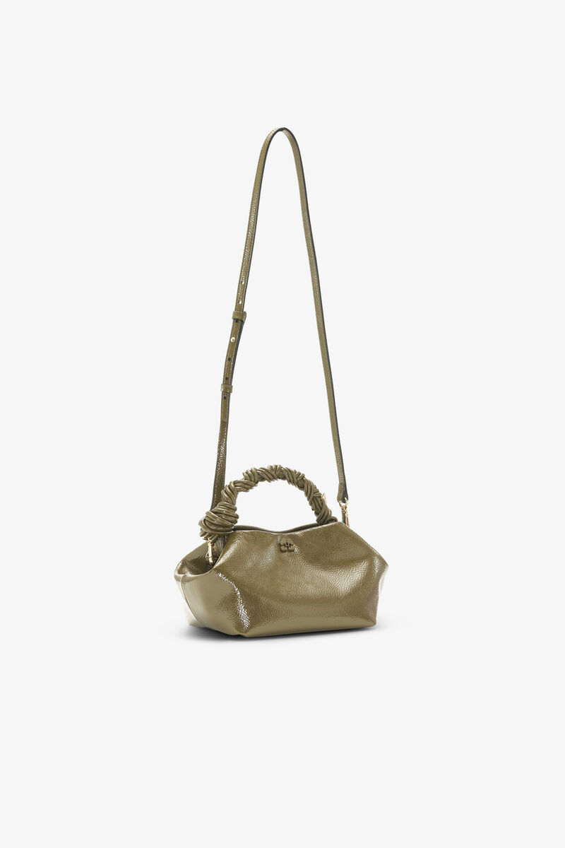 Bolsa Pequena Bou em Verde Azeitona com Patente