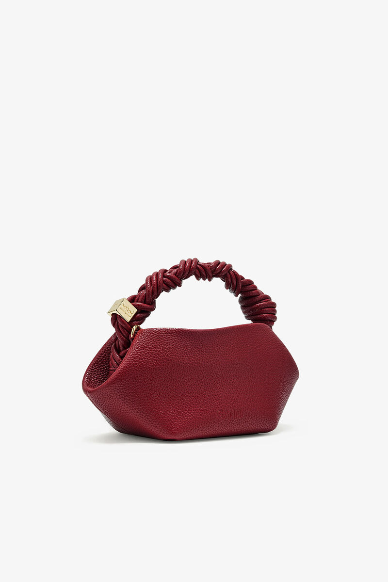 Bolsa Mini Bou com Grãos Burgundy