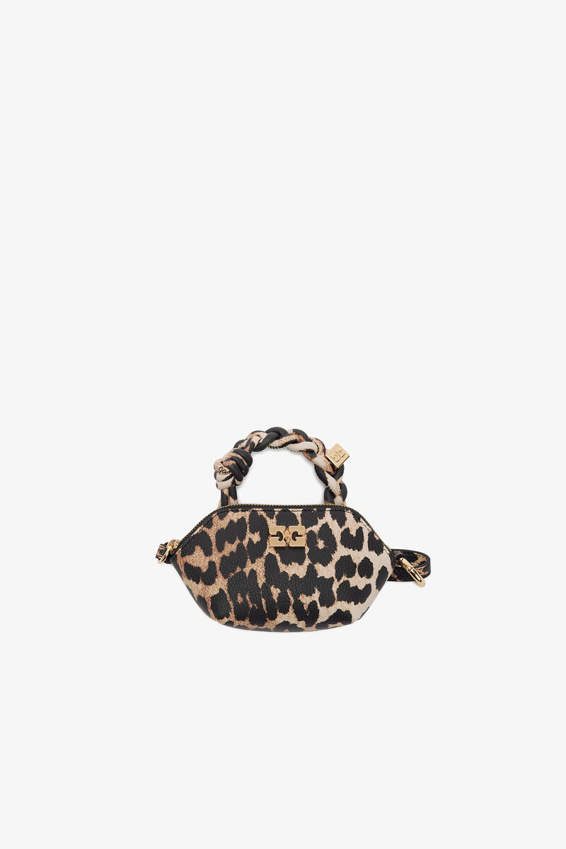Leopard Grained Nano Bou Bag Nano